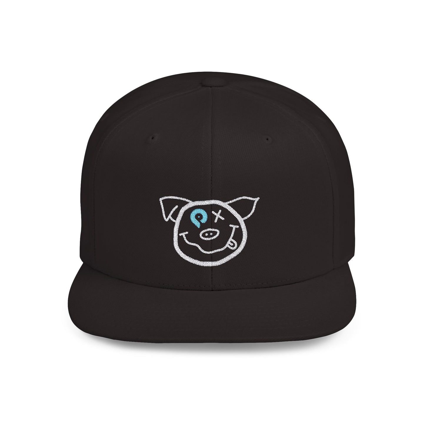 Pig Logo Smoke at The Point Flat Bill Snapback