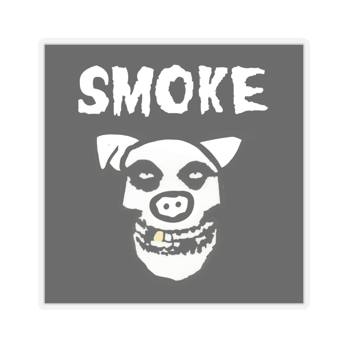 Crimson Smoke Kiss-Cut Stickers