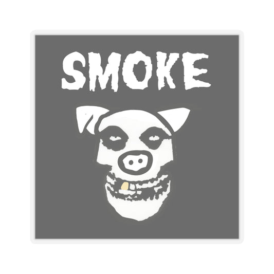 Crimson Smoke Kiss-Cut Stickers