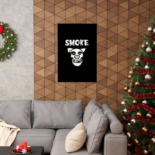 Smoke Ghost Matte Vertical Poster