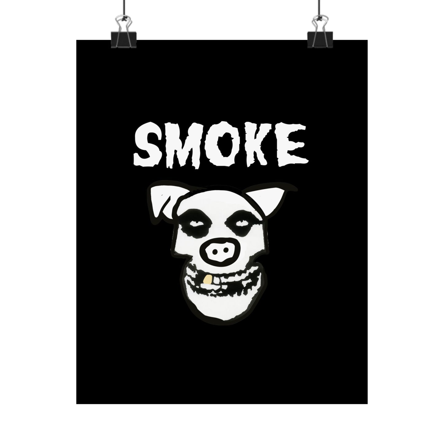 Smoke Ghost Matte Vertical Poster